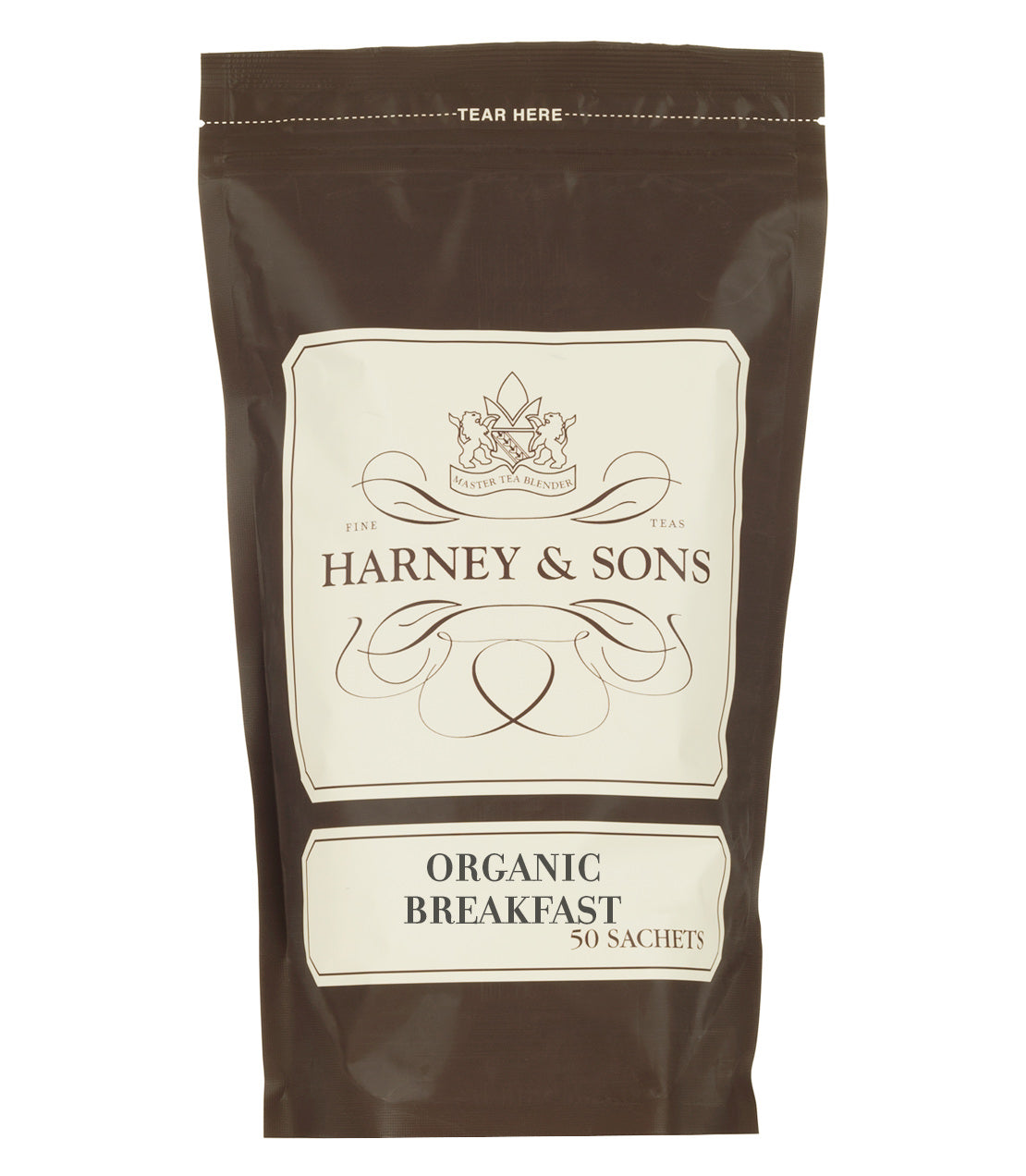 Organic Breakfast Tea - Sachets Bag of 50 Sachets - Harney & Sons Fine Teas