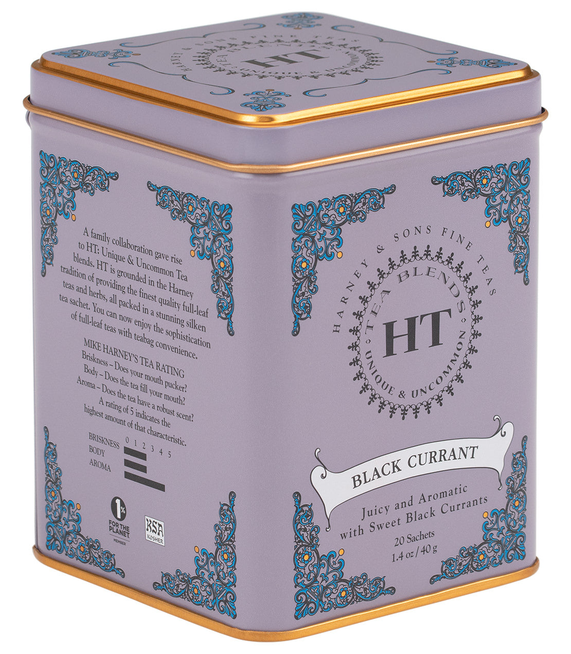 Black Currant, HT Tin of 20 Sachets - Sachets HT Tin of 20 Sachets - Harney & Sons Fine Teas